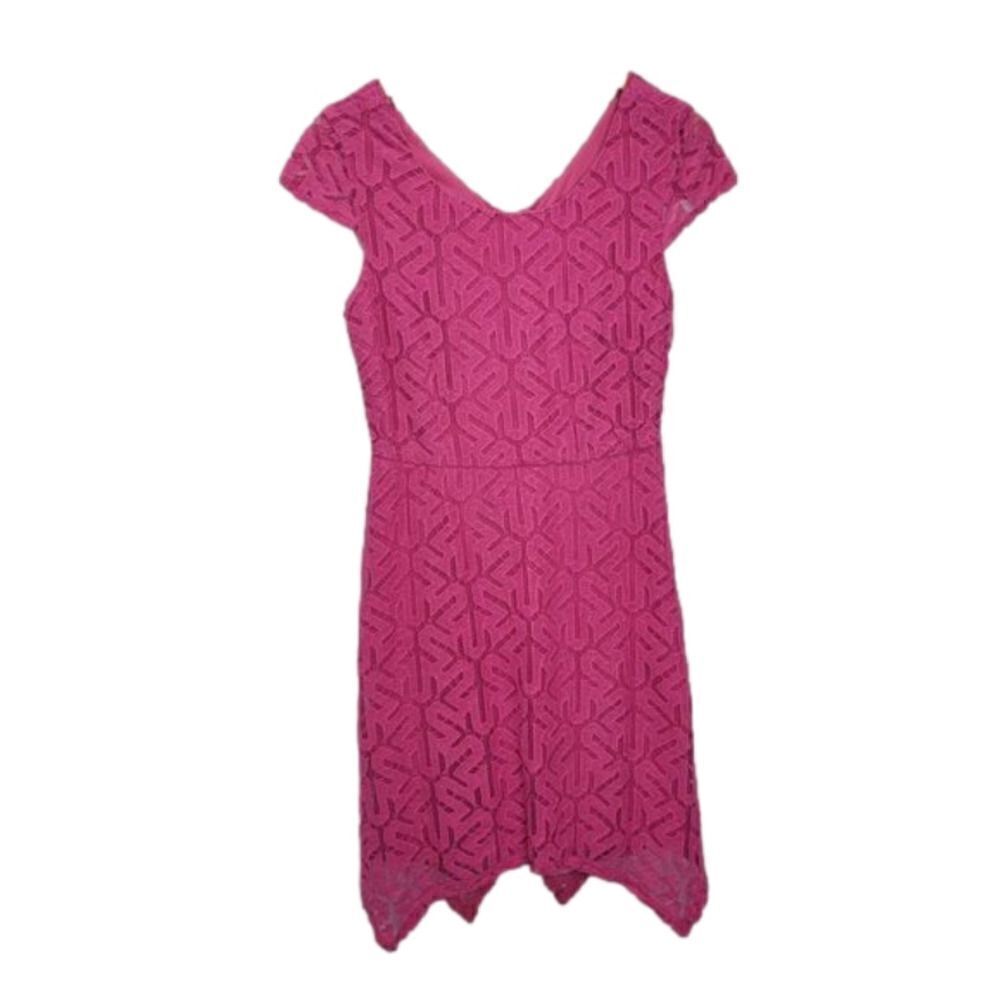 AB Studio Pink Lace short sleeve dress